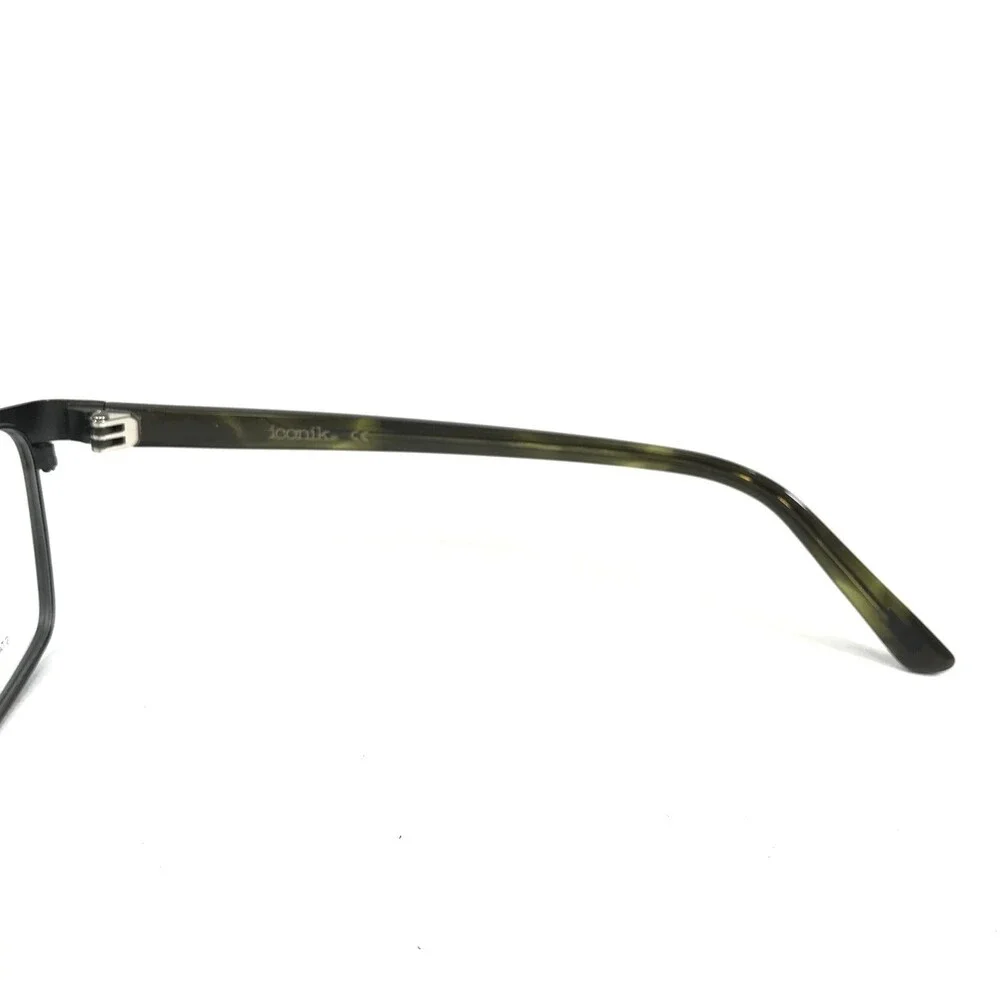 Iconik Eyeglasses Frames Shai C02 Brown Green Cat Eye Full Rim 52-16-140